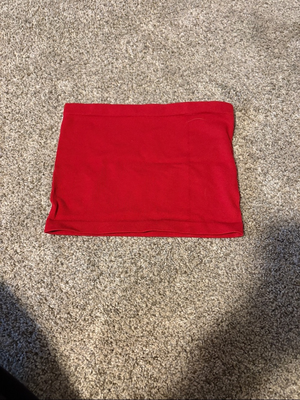 Bozzolo Red Knit Tube Top